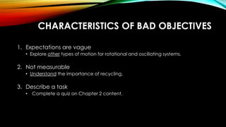 Writing Learning Objectives | PDF