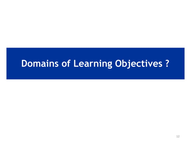 Writing learning objectives | PPTX