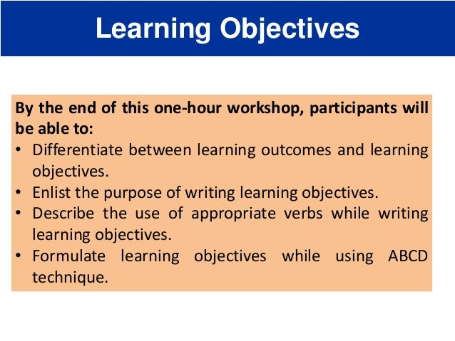 essay writing learning objectives