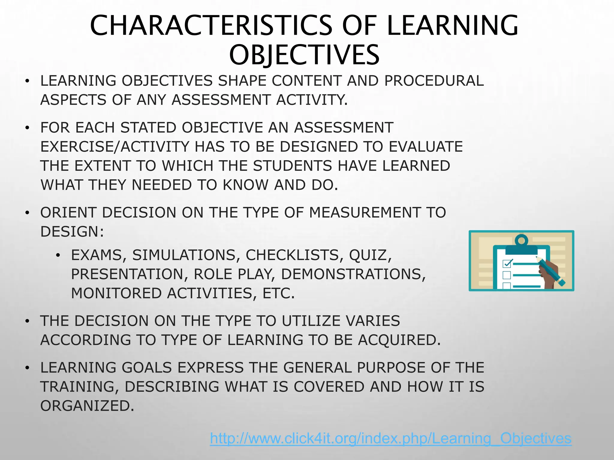 Writing Learning Objectives | PPTX