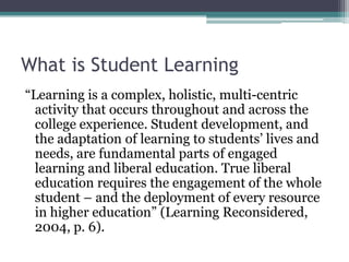 Statement About Learning Writing learning outcome statements | PPTX