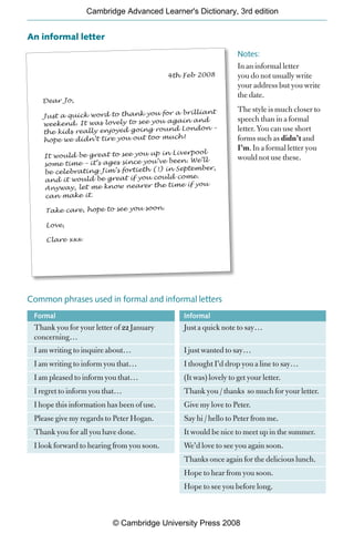 Write Later Writing letters cald | PDF