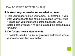 Writing letters and emails | PPTX