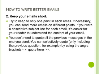 Writing letters and emails | PPTX