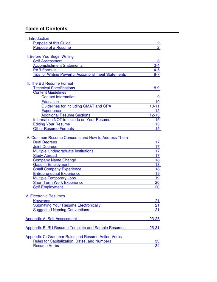 Custom resume writing rules
