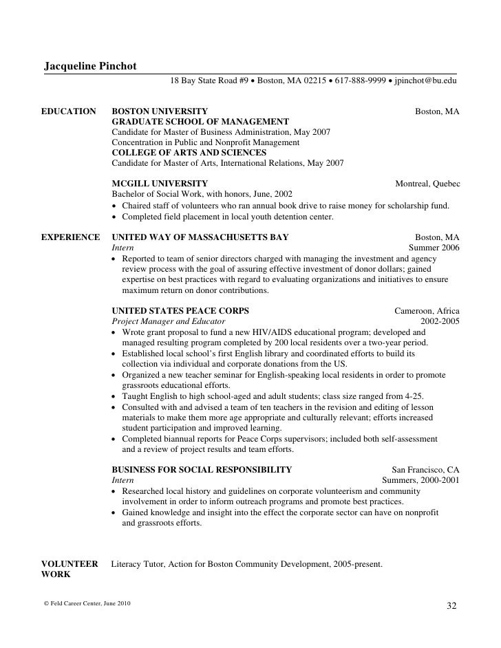 Master or masters of business administration on resume