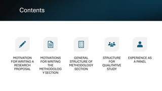 Writing Methodology Section in public health | PDF