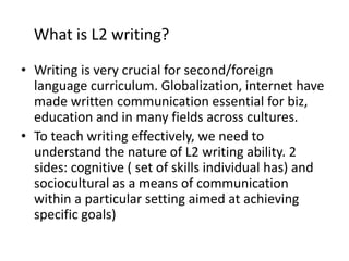 L2 Writing Task Writing | PPTX