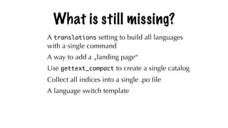 Writing multi-language documentation using Sphinx | PPT