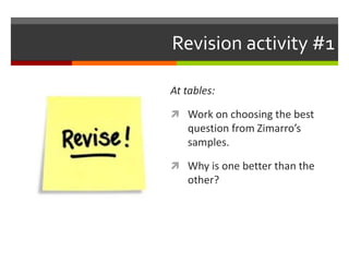 Writing multiple choice questions 3 | PPTX