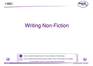 Writing Non-Fiction
