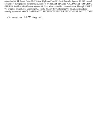 Engineering Review Example Writing Of Technical Review Article Example | PDF