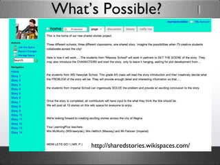 What’s Possible? http://sharedstories.wikispaces.com/ 