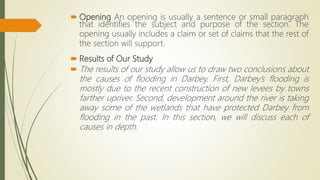 Drafting Opening Examples Technical Writing: Organisation and drafting of a document | PPTX