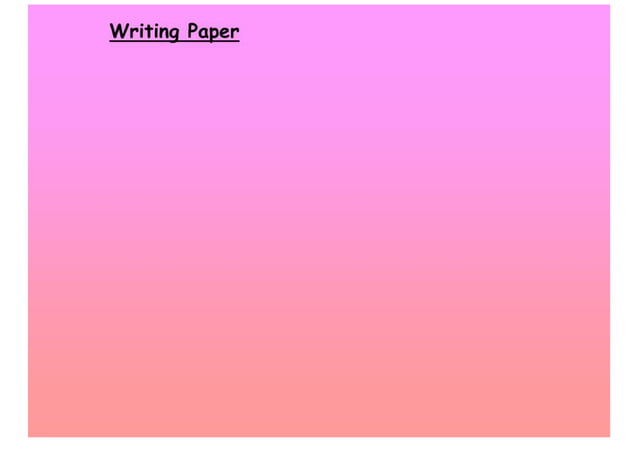 Writing Paper | PPT