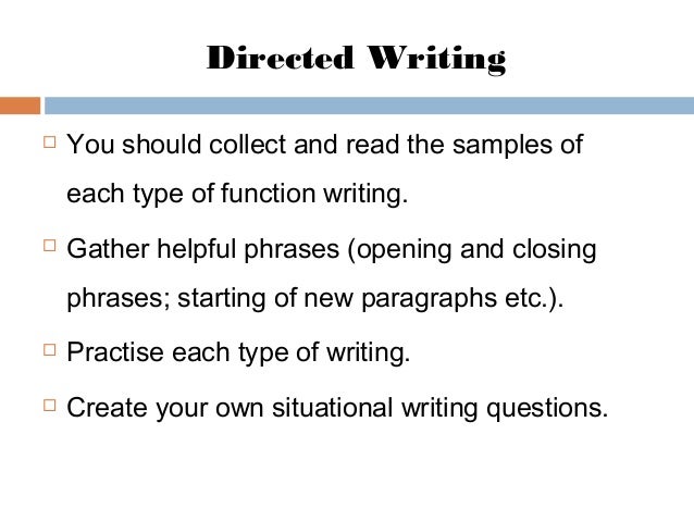 GCE O LEVEL Writing Paper