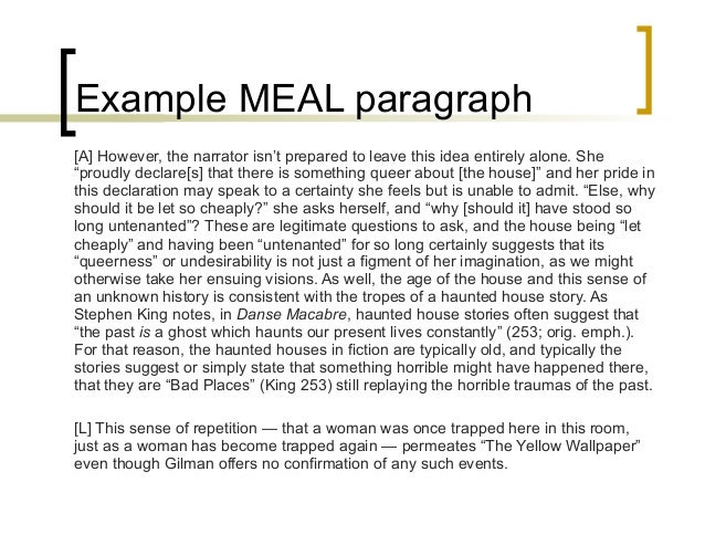 MEAL Plan for Writing Essay Paragraphs