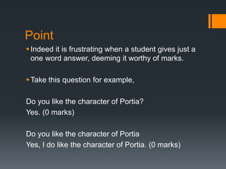Writing personal response for mov | PPTX