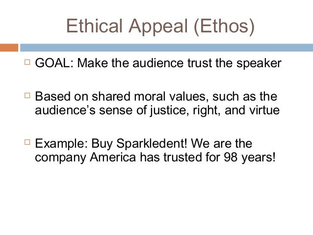 ethical appeal examples