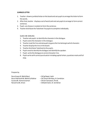 Writing procedures | PDF