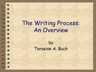 The Writing Process: An Overview by Tarasine A. Buck 