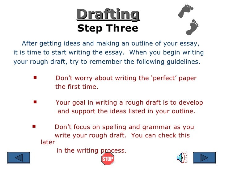 writing process step 4 rough
