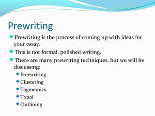 Writing process | PPT