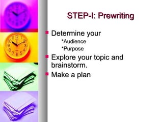 Writing process | PPT