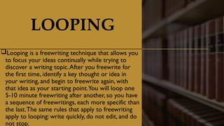 WRITING PROCESS (prewriting, drafting, revising, editing, and ...