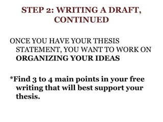 Writing Process Part One For Week 2 | PPTX | Screenwriting | Content ...