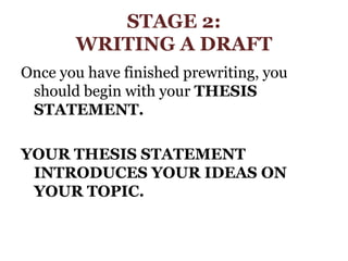 Writing Process Part One For Week 2 | PPTX | Screenwriting | Content ...