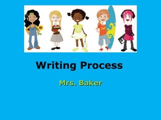 Writing Process Mrs. Baker 