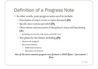 Progress Note Writing Image Writing Progress Notes | PDF