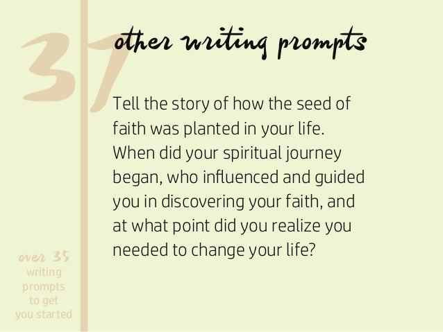 Writing prompt journey