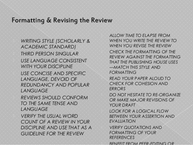 Write academic book review scholarly