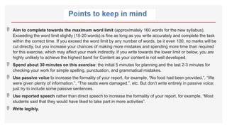 Writing Reports for students in the IGCSE ESL | PPTX