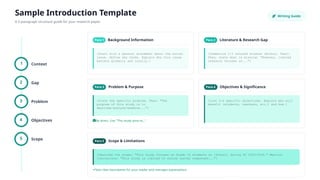 Research Introduction Sample Values Writing Research Introduction of a research paper | PPTX