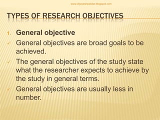 Writing research objectives | PPT