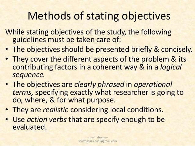 How to write research objectives for research proposal pdf picture