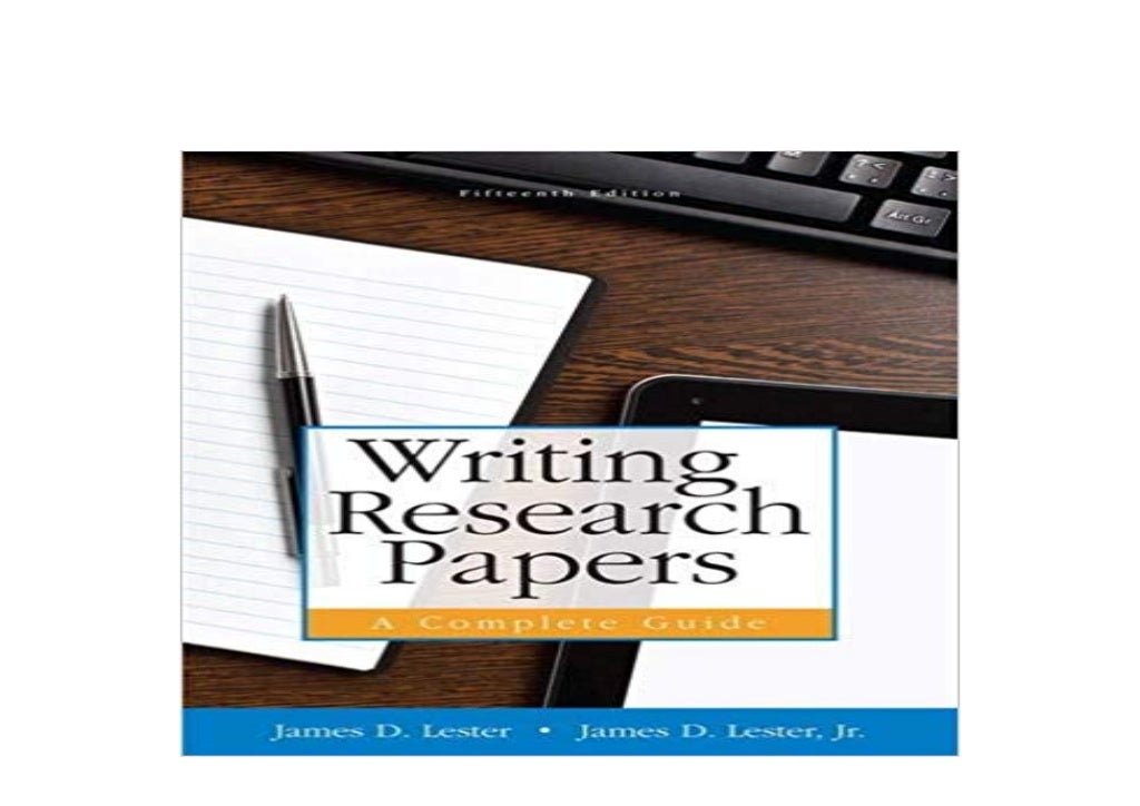 writing research papers a complete guide 15th edition pdf