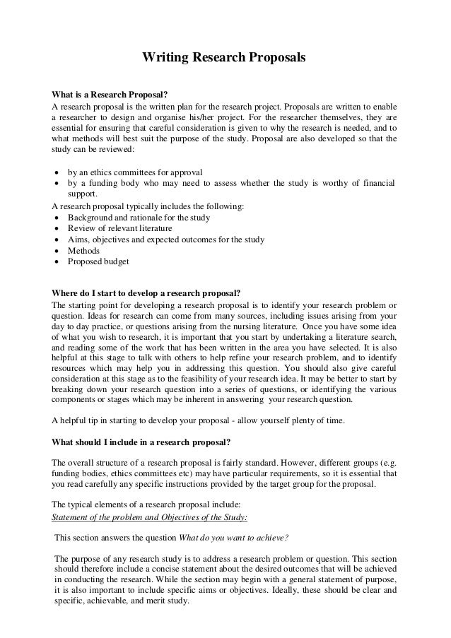 Research proposal essay example