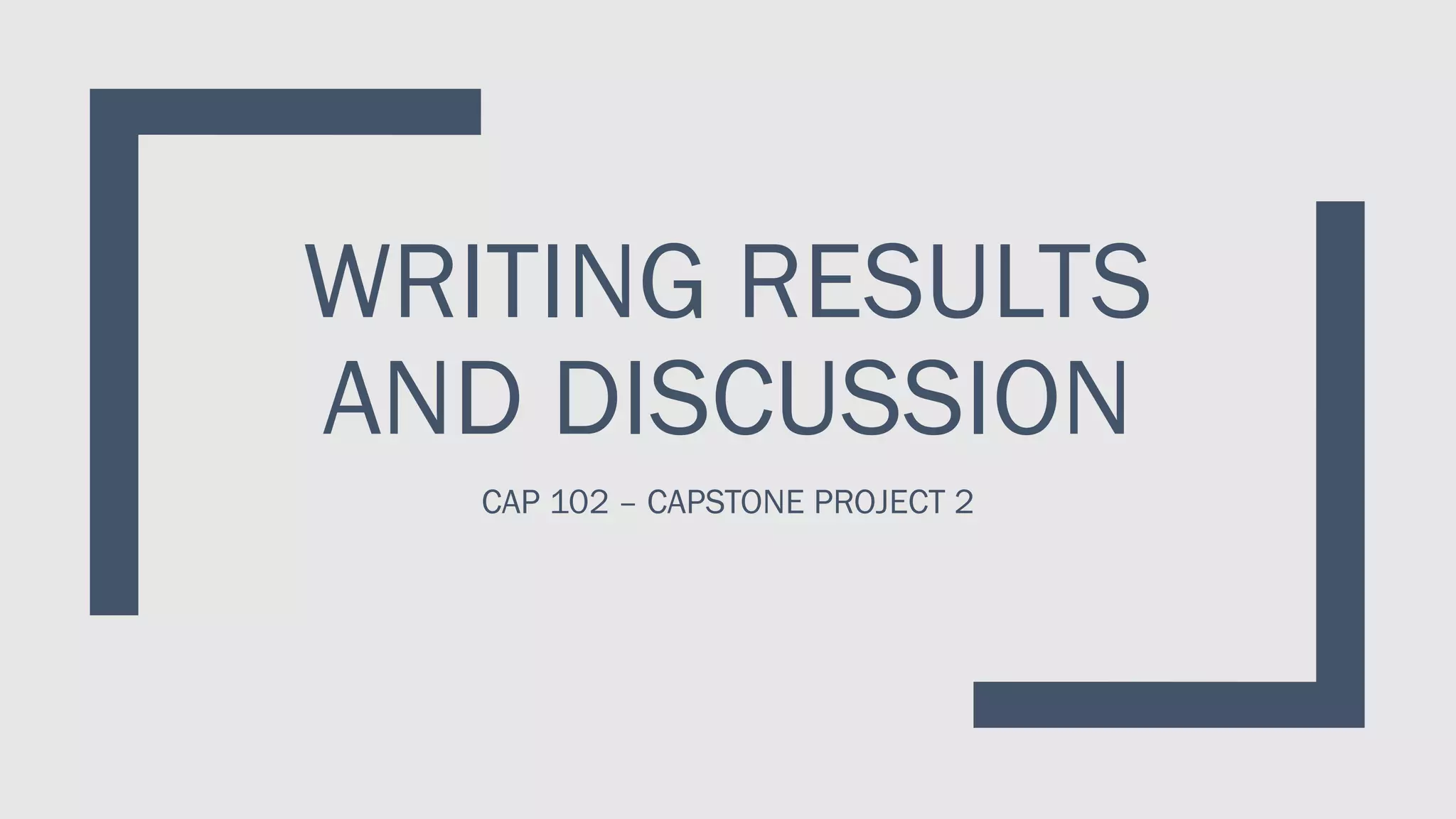 Writing Results And Discussion Pdf