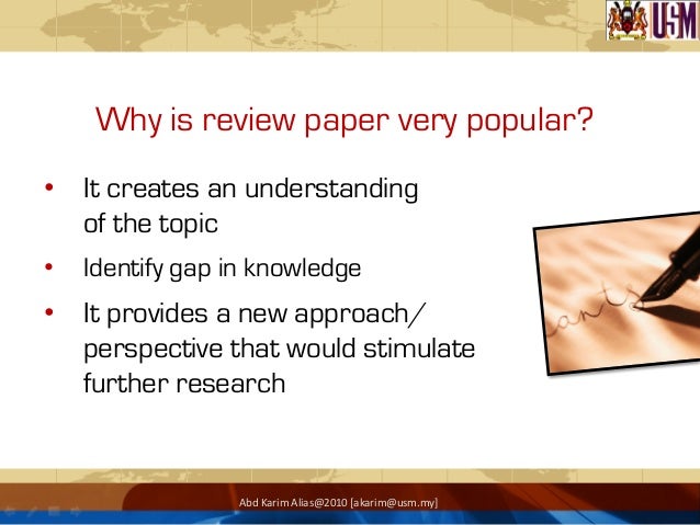 Writing review paper