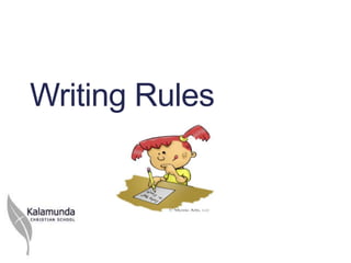 Writing Rules
 
