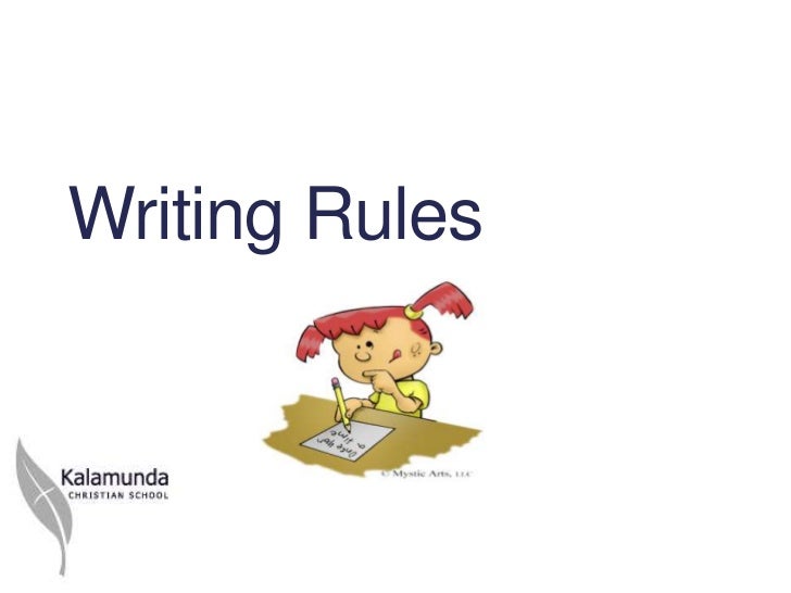 Writing rules