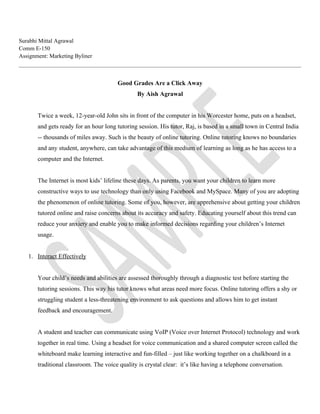 Public relations portfolio example image