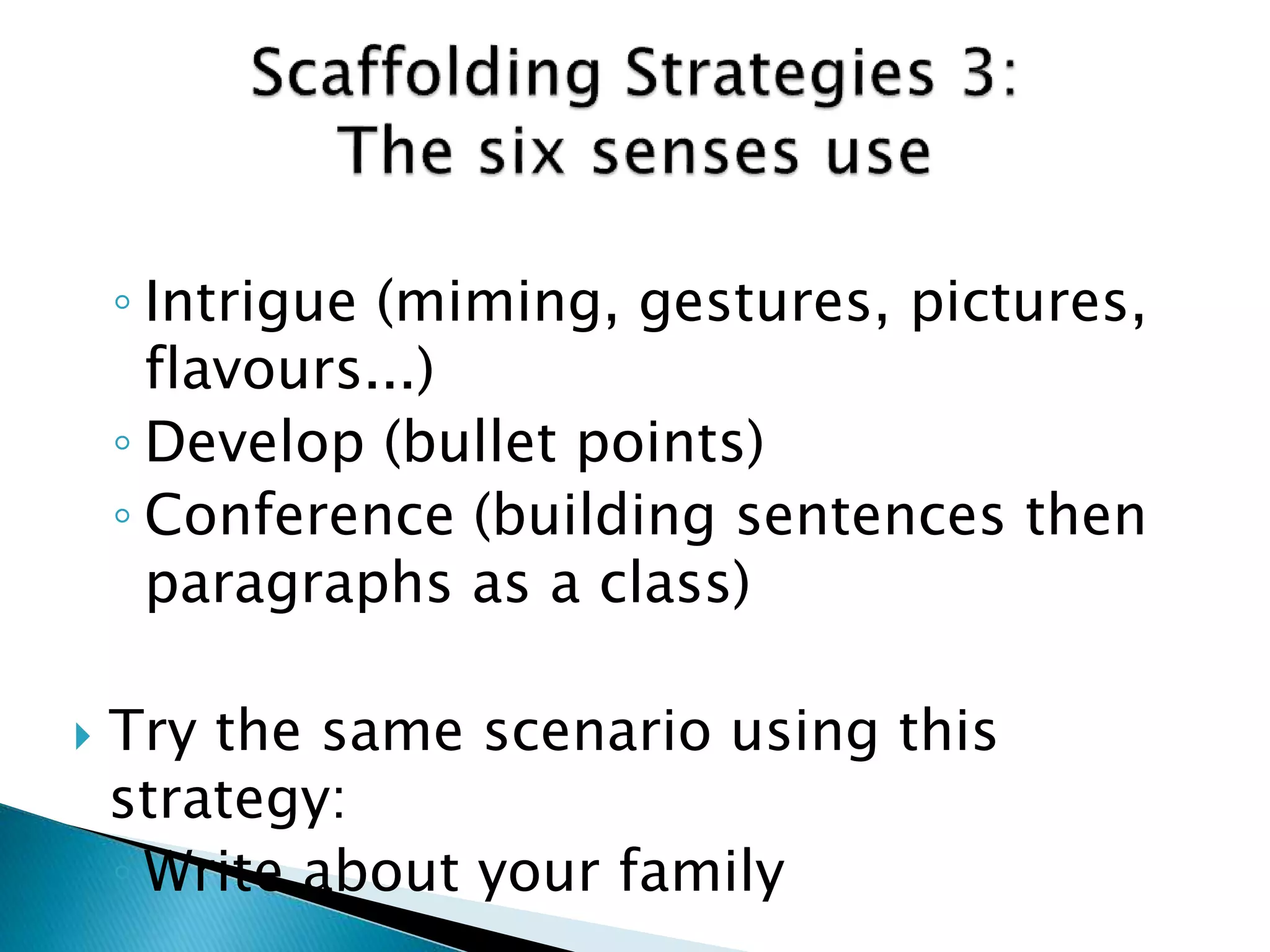 Writing scaffolding | PPSX