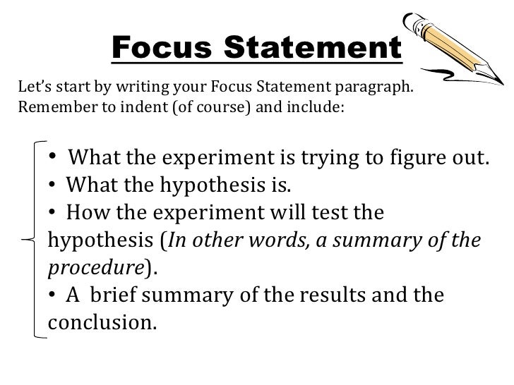 Thesis will focus picture