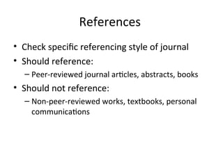 Spie Reference Style Writing Scientific Manuscripts Steps.ppt