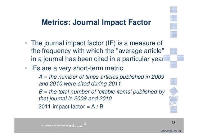 Writing scientific essays journal impact factor